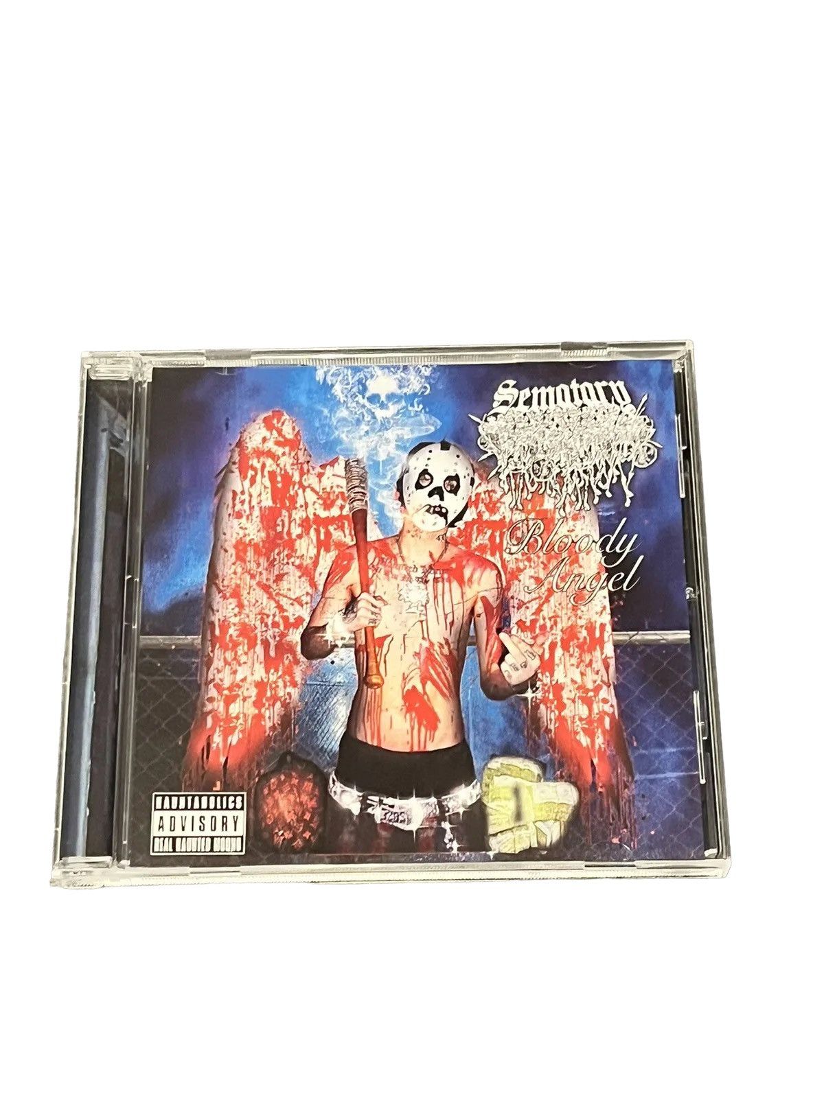 image of Sematary Haunted Mound - Official Bloody Angel Cd Drain Gang in Blue, Men's