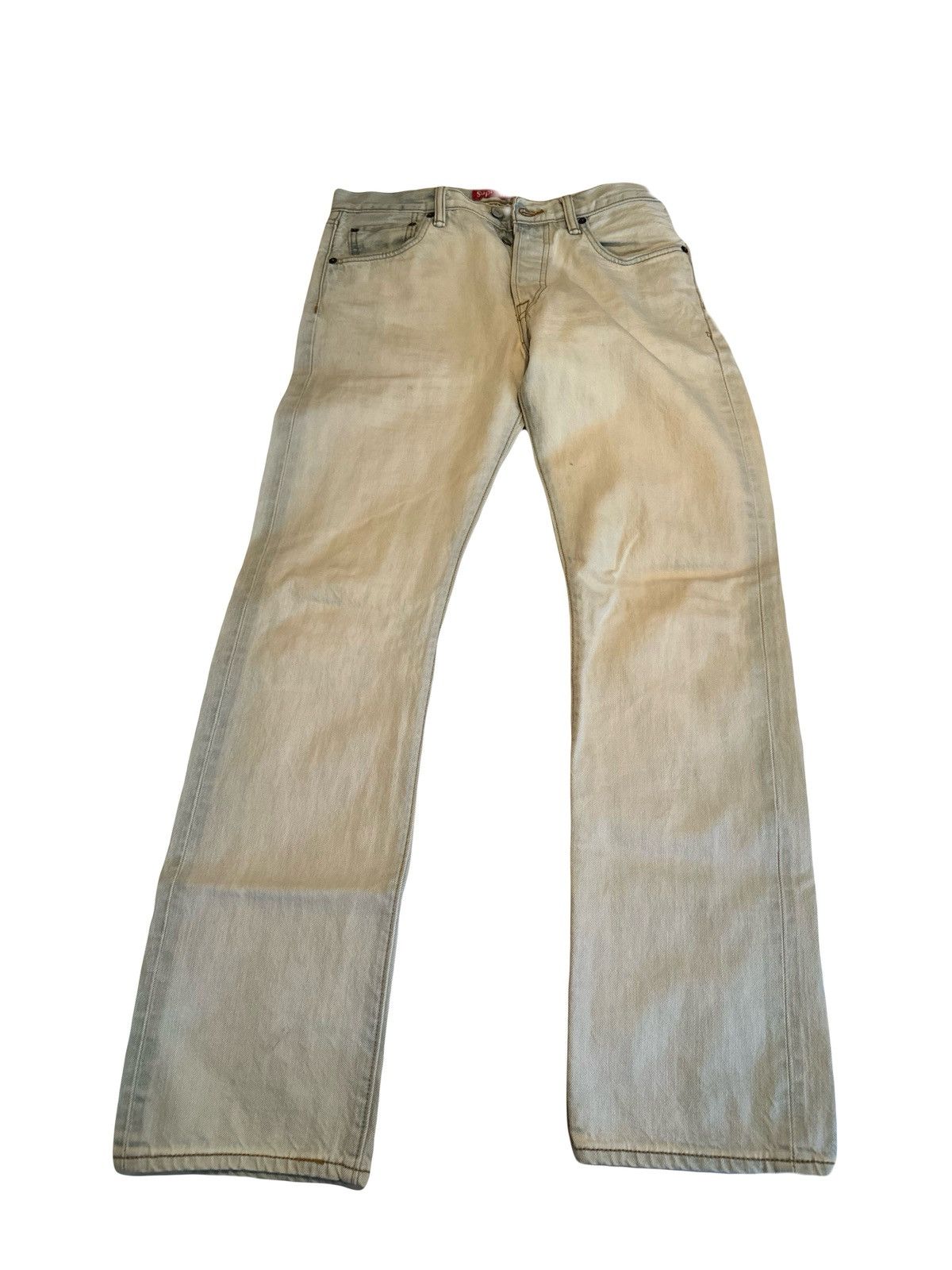 Levi's × Supreme Supreme Levi’s Jeans 30x32 Light Wash Cotton Size US 30 / EU 46 - 3 Thumbnail