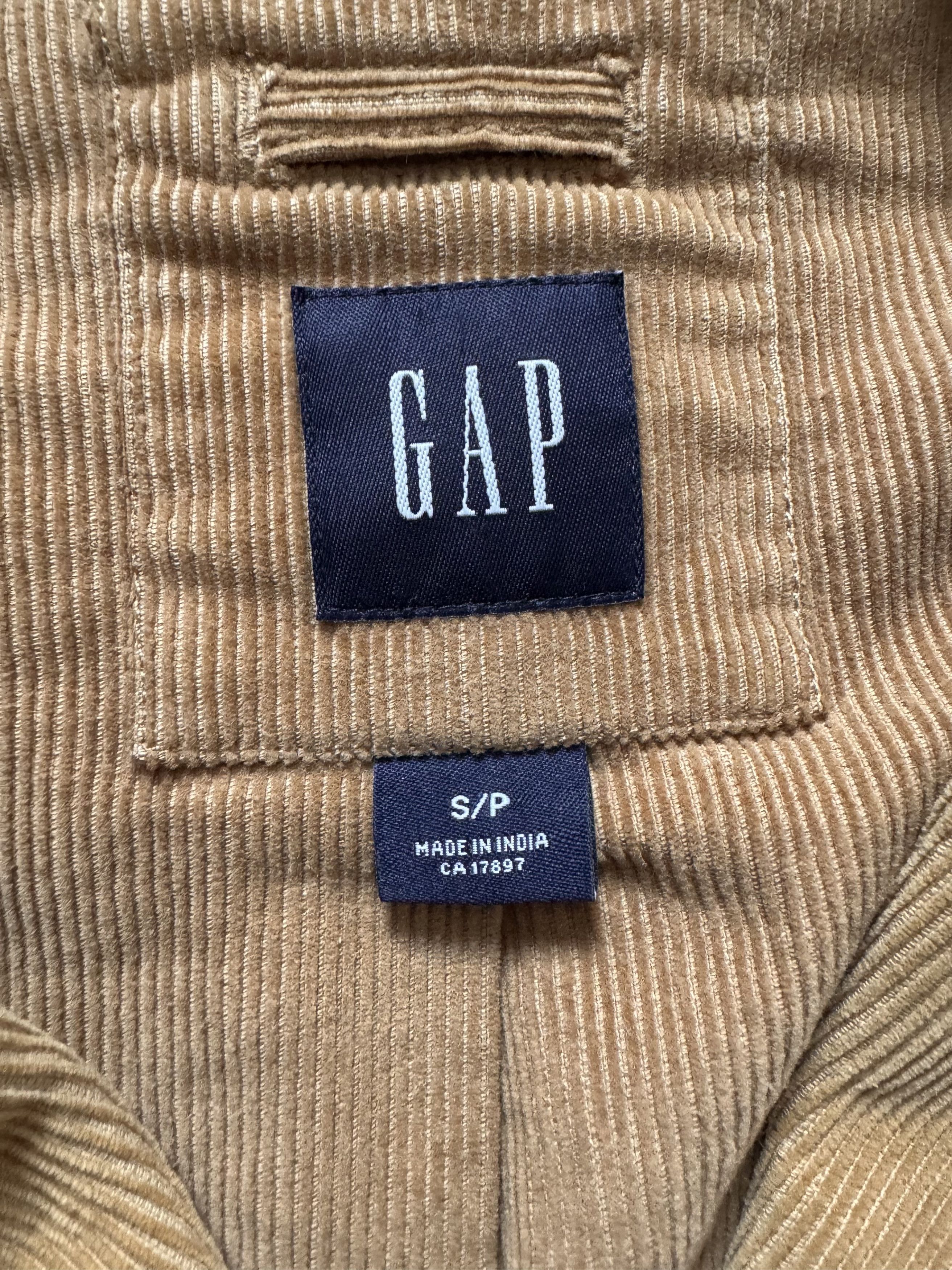 Gap Vintage Gap Button Jacket Corduroy Beige Blazer Coat Size US S / EU 44-46 / 1 - 9 Thumbnail