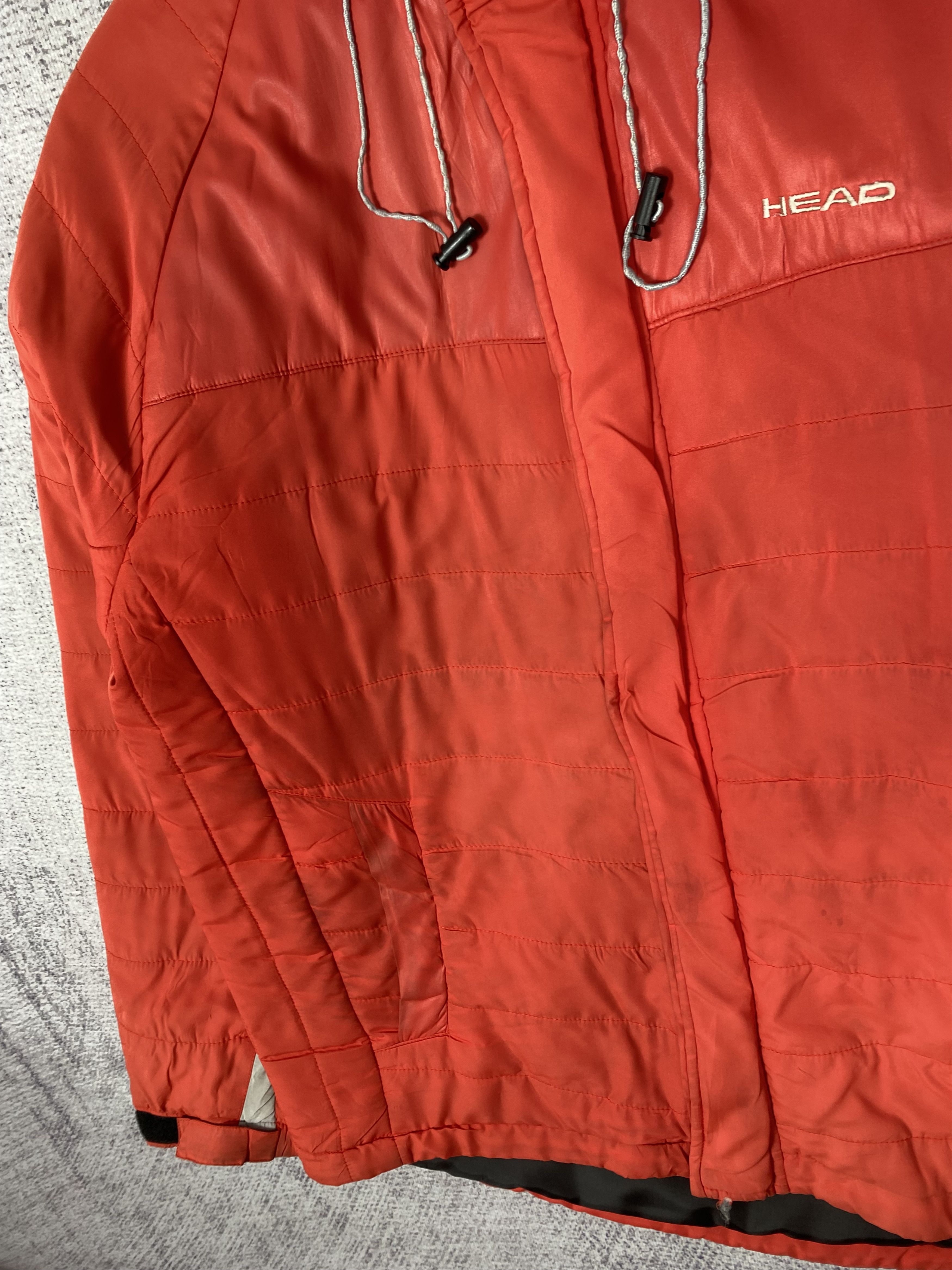 Japanese Brand Vintage Head Puffer Little Red Faded Zip Up Jacket Size US L / EU 52-54 / 3 - 4 Thumbnail