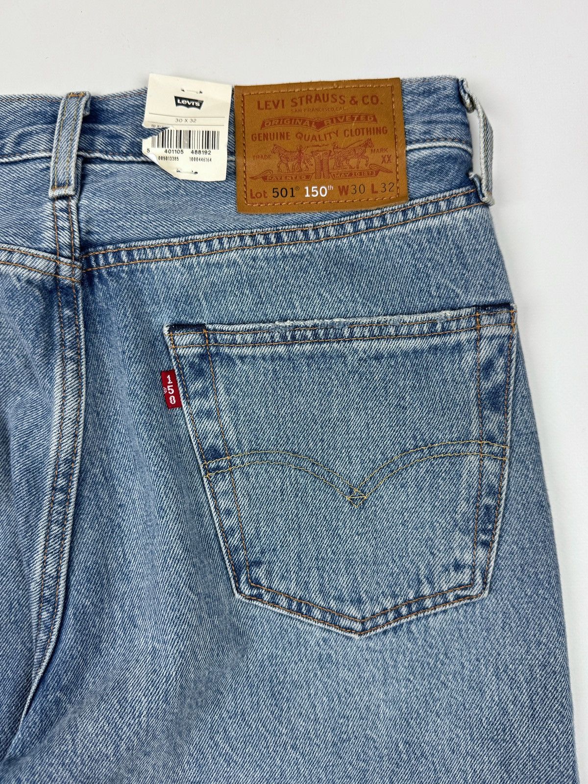 Levi's NWT Levi’s 501 150th Anniversary Repaired Washed Denim Jeans Size US 30 / EU 46 - 15 Thumbnail