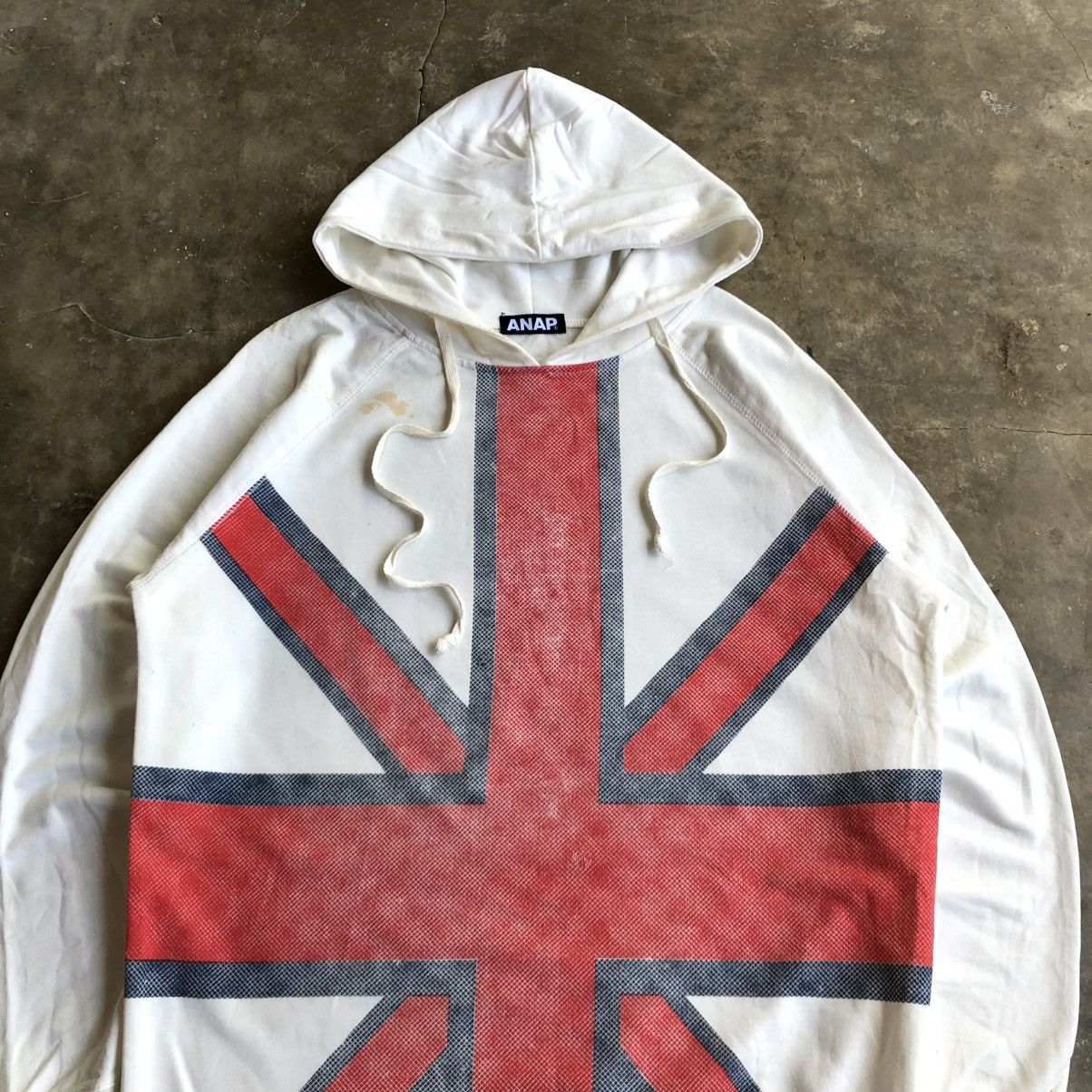 20471120 2000s Anap Punk Union Jack Big Flag Hoodie White Lgb Size US L / EU 52-54 / 3 - 2 Thumbnail