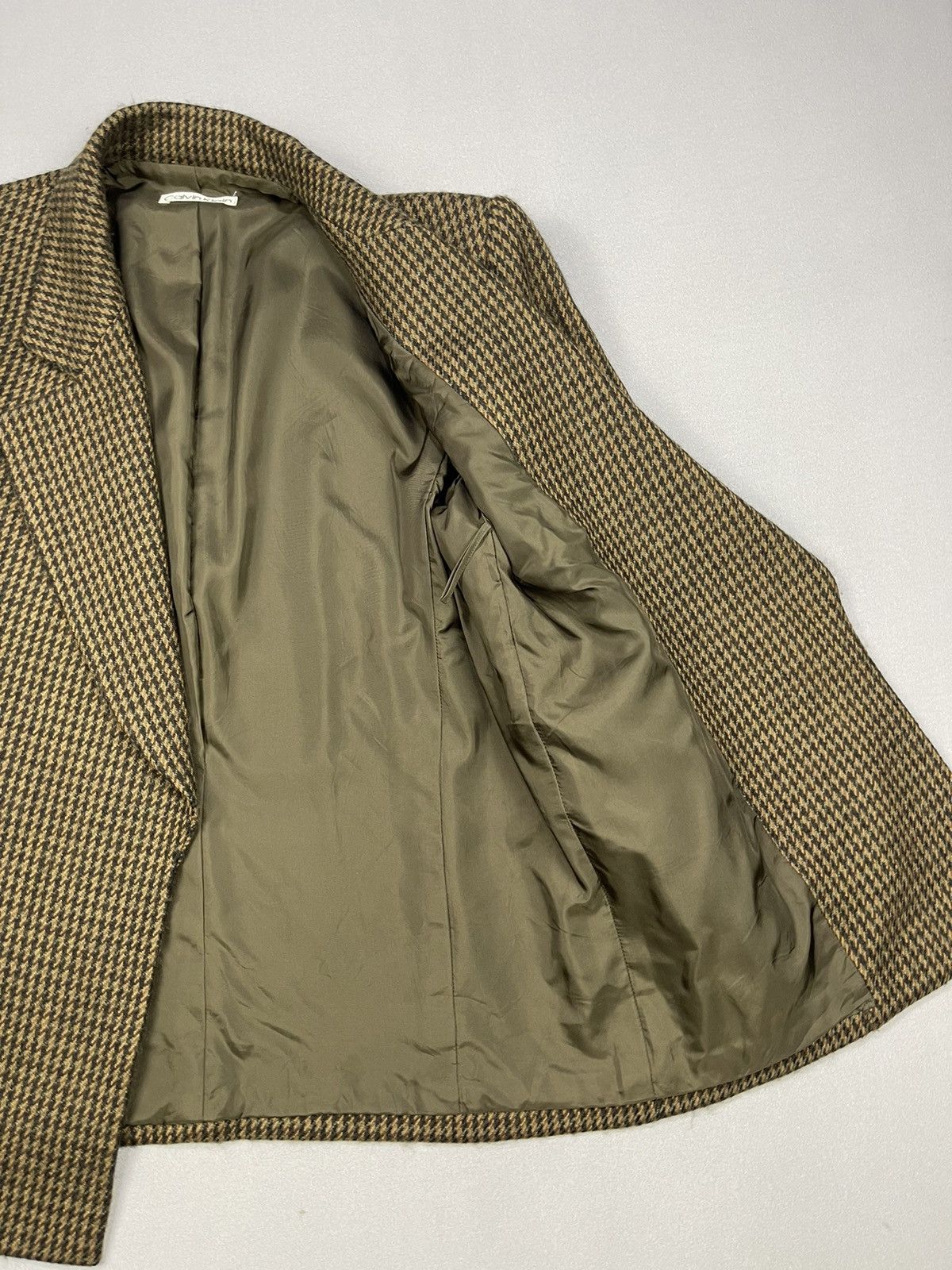 Calvin Klein Vintage Calvin Klein ButtonLess Plaid Marble Check Size US L / EU 52-54 / 3 - 5 Thumbnail