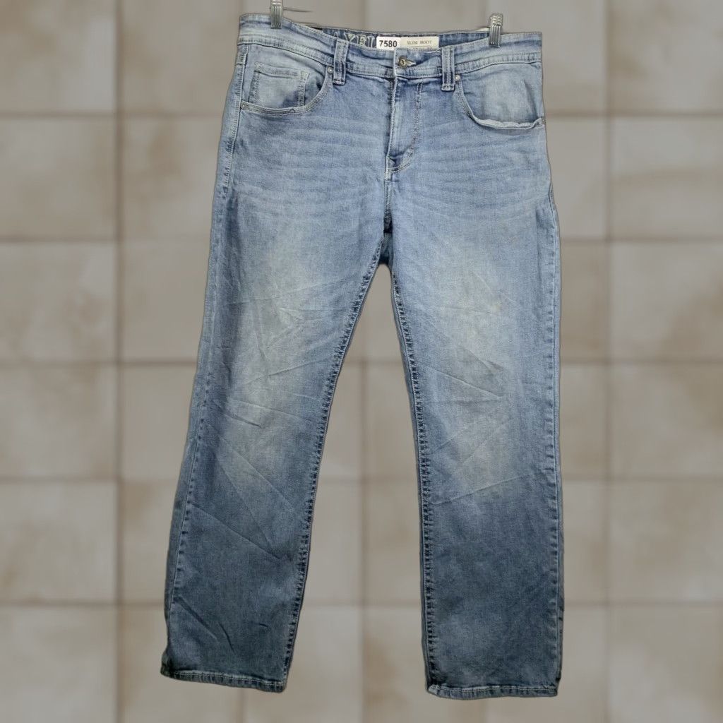Denime VINTAGE Axel Jeans Men 36x32 Slim Bootcut Denim Light Wash Casual Pants Size US 36 / EU 52 - 1 Thumbnail