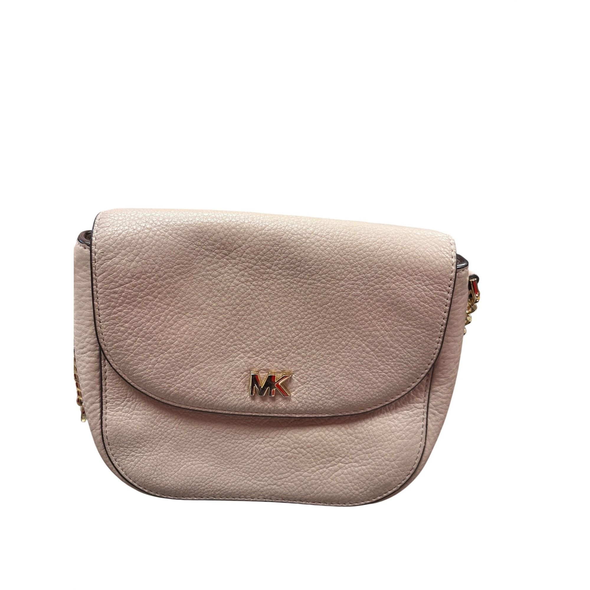 Michael Kors Michael Kors wms corral pink goldware leather crossbody shou Size ONE SIZE - 3 Thumbnail