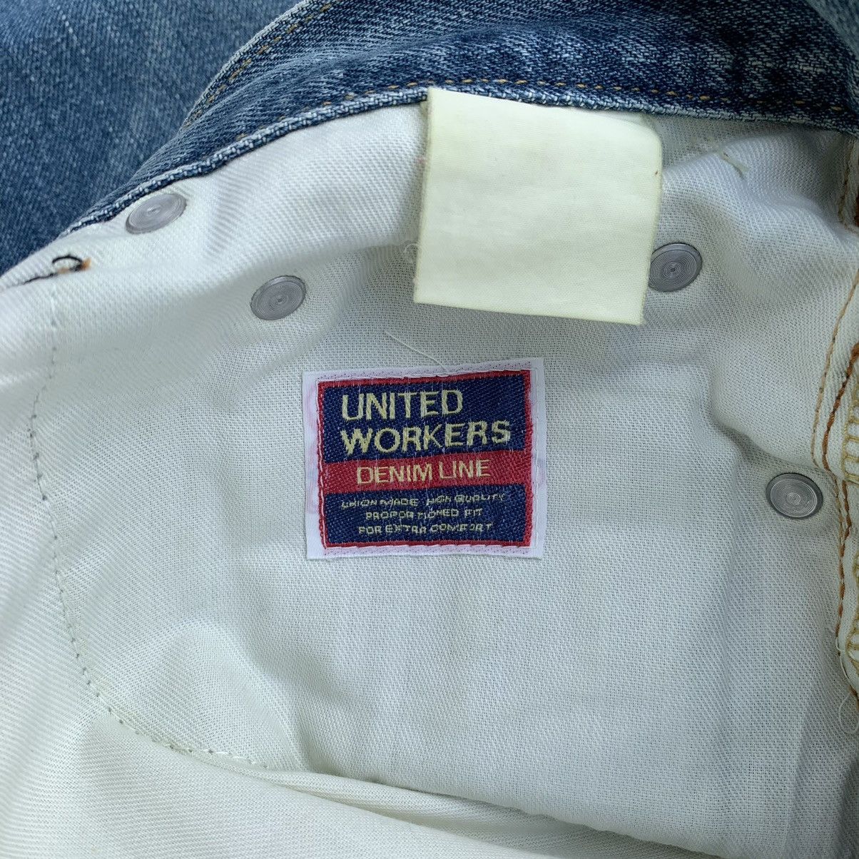 Japanese Brand × Vintage VTG UNITED WORKERS DENIM LINE Size US 32 / EU 48 - 8 Thumbnail