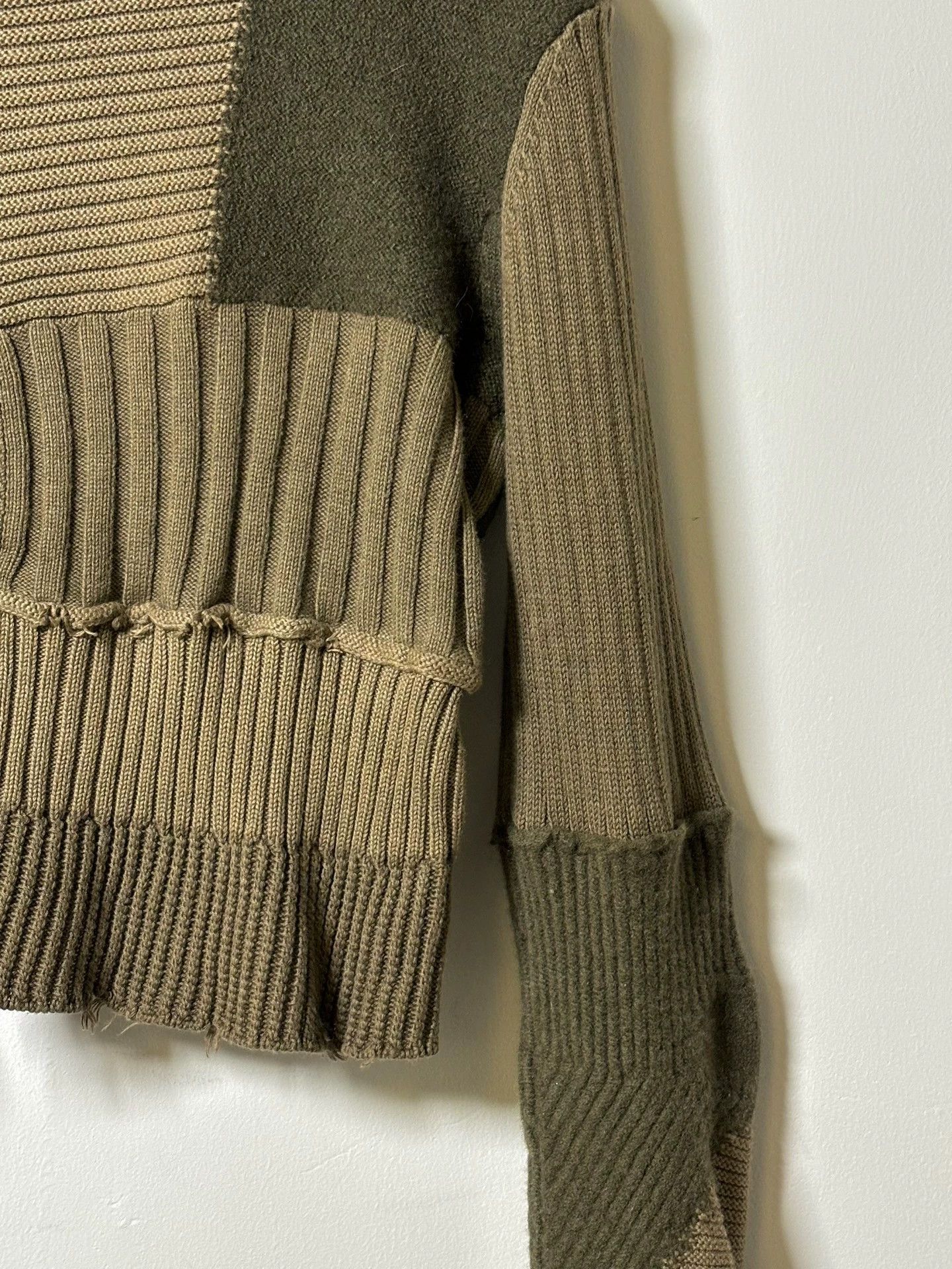 Helmut Lang Helmut Lang Intricate Colorblocked Short Knit Top M Size M / US 6-8 / IT 42-44 - 3 Thumbnail