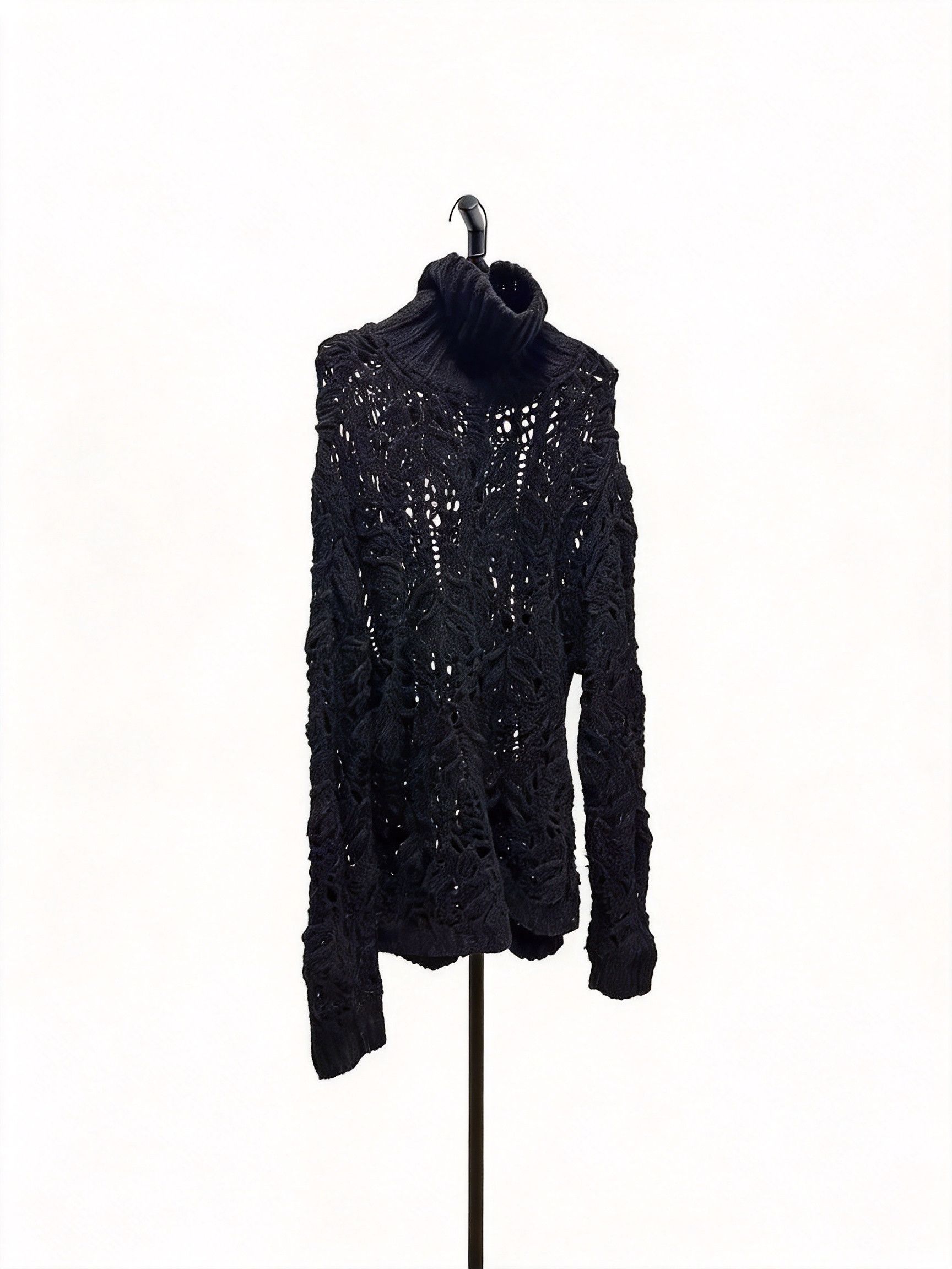 Dries Van Noten Dries Van Noten Shetland Sweater / Black / M | Grailed