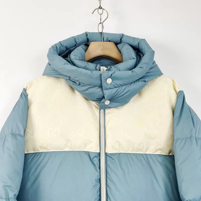 Gucci Gucci Blue Dark Pattern Logo Stitching Hooded Long-Sleeved Size US S / EU 44-46 / 1 - 3 Thumbnail