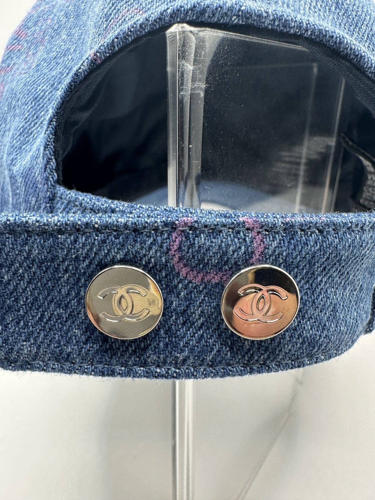 Chanel Chanel Hat Blue Denim Size ONE SIZE - 4 Thumbnail
