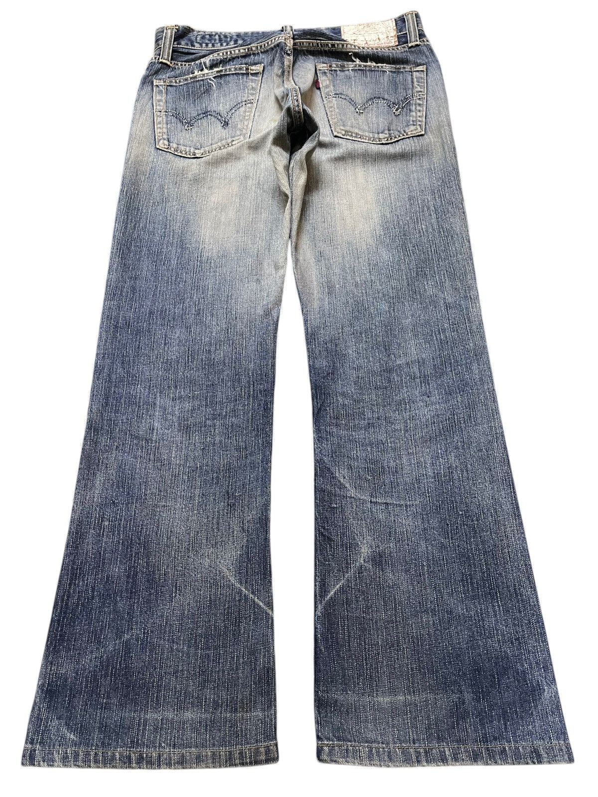 Edwin Edwin Rebel Vintage Blue Faded Wash Distress Baggy Jeans Size US 32 / EU 48 - 2 Thumbnail