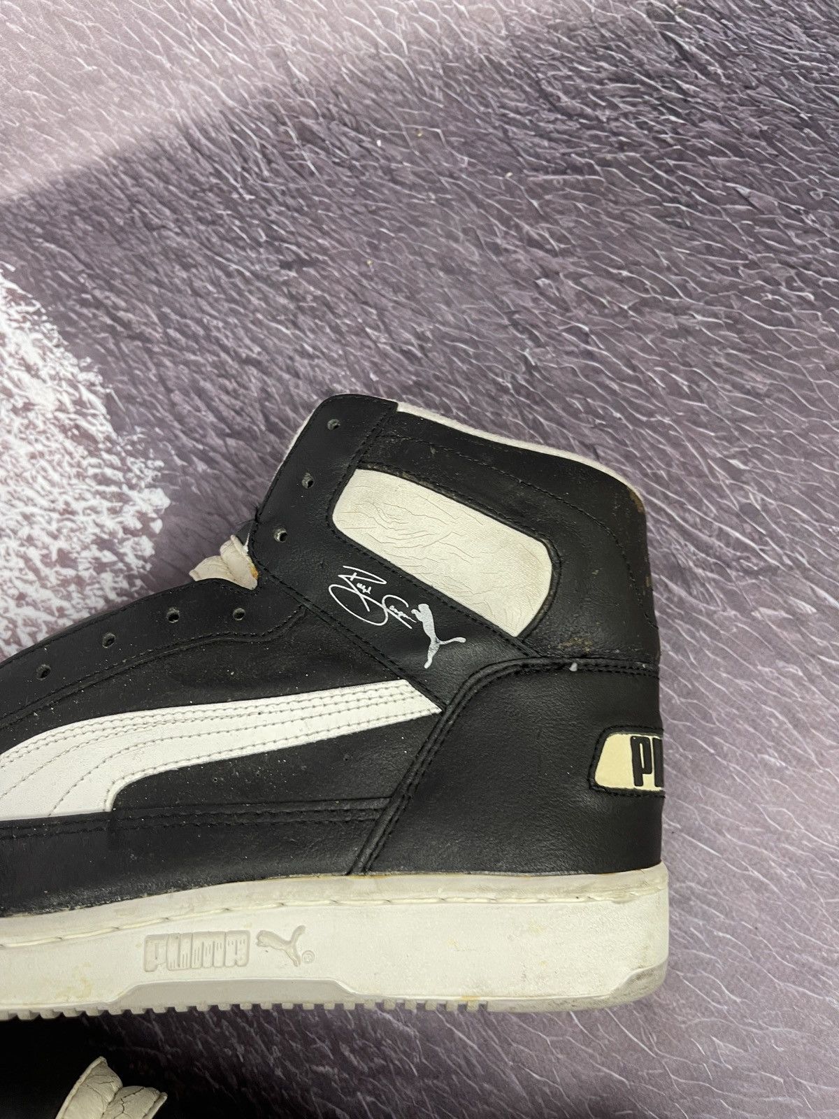 Puma Puma x Ralph Sampson vintage 80s 90s rare high top sneakers Size US 11.5 / EU 44-45 - 9 Thumbnail