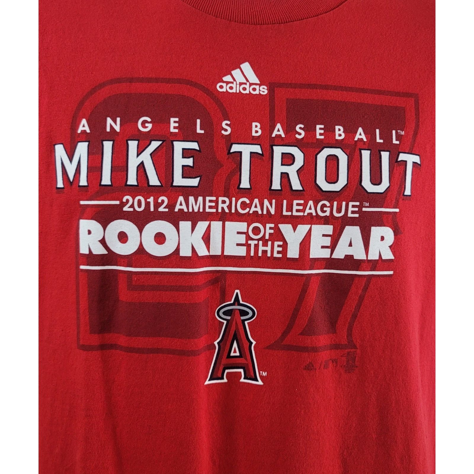 Adidas Adidas LA Angels Mike Trout 2012 Rookie of Year Shirt XL Size US XL / EU 56 / 4 - 5 Thumbnail