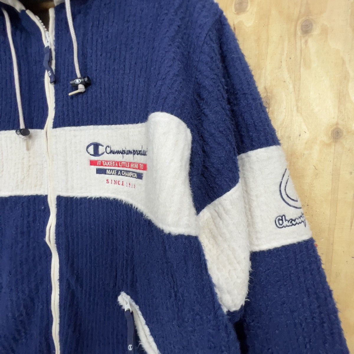 Champion Vintage Champion Fleece Jacket Size US L / EU 52-54 / 3 - 12 Thumbnail