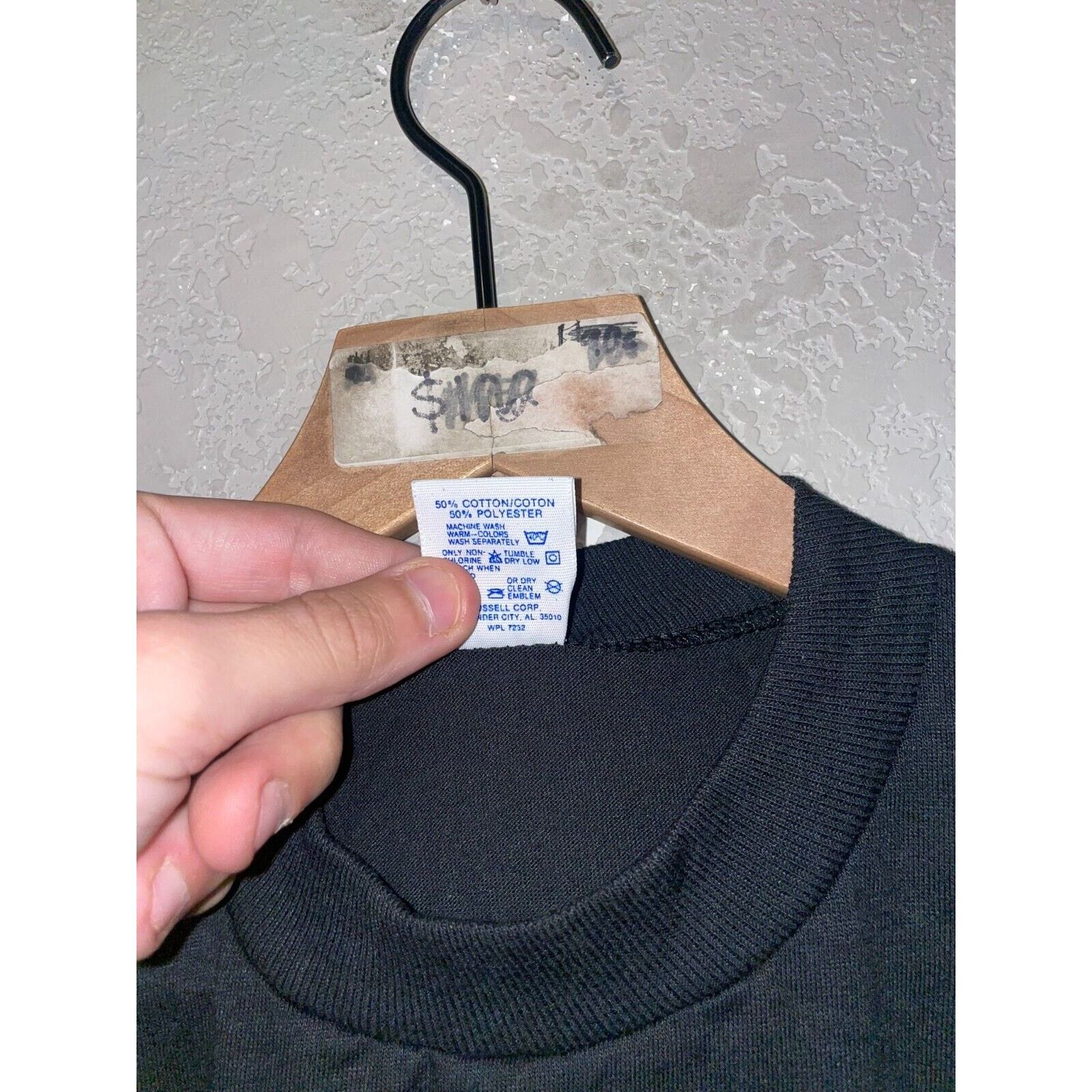 Jerzees Vintage Talons Shirt S.C. Mont. Black Graphic Tee 80s VTG M Size US M / EU 48-50 / 2 - 4 Thumbnail