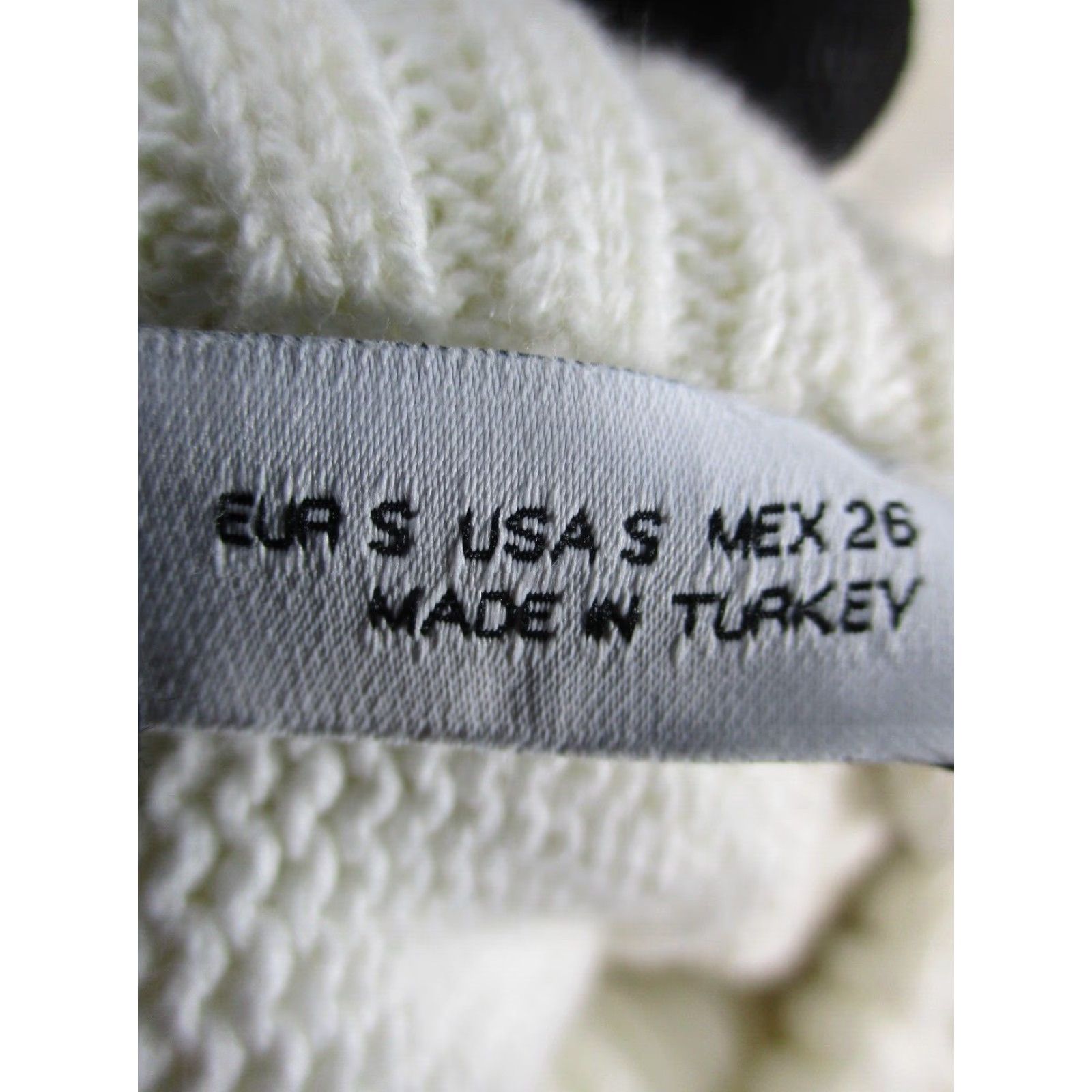 Zara VINTAGE Zara Sweater Womens Small Ivory Black Cotton Turtleneck XS? Size S / US 4 / IT 40 - 4 Thumbnail