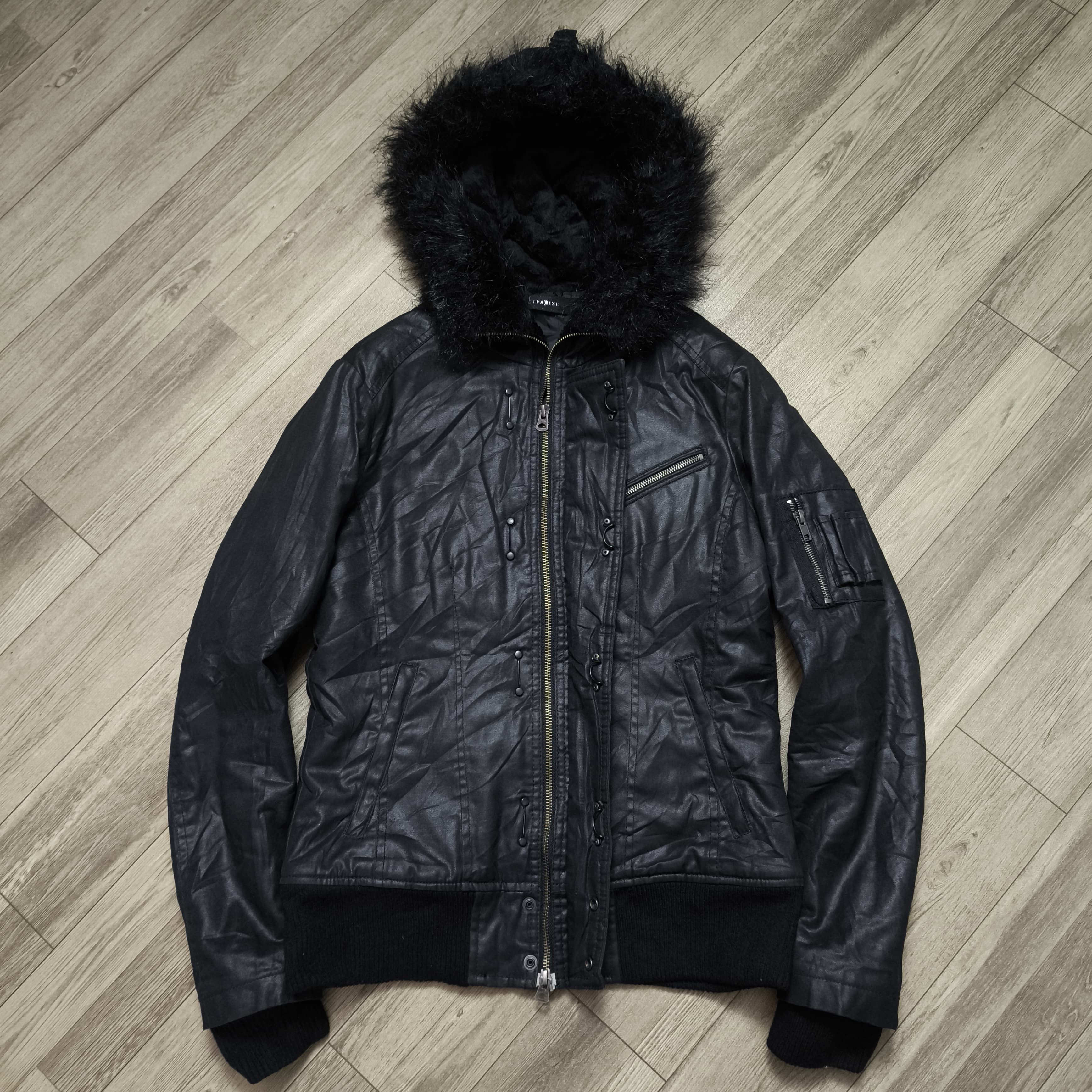 14th Addiction 2000s Japanese brand Civarize Waxed Fur Trim Jacket Size US S / EU 44-46 / 1 - 3 Thumbnail
