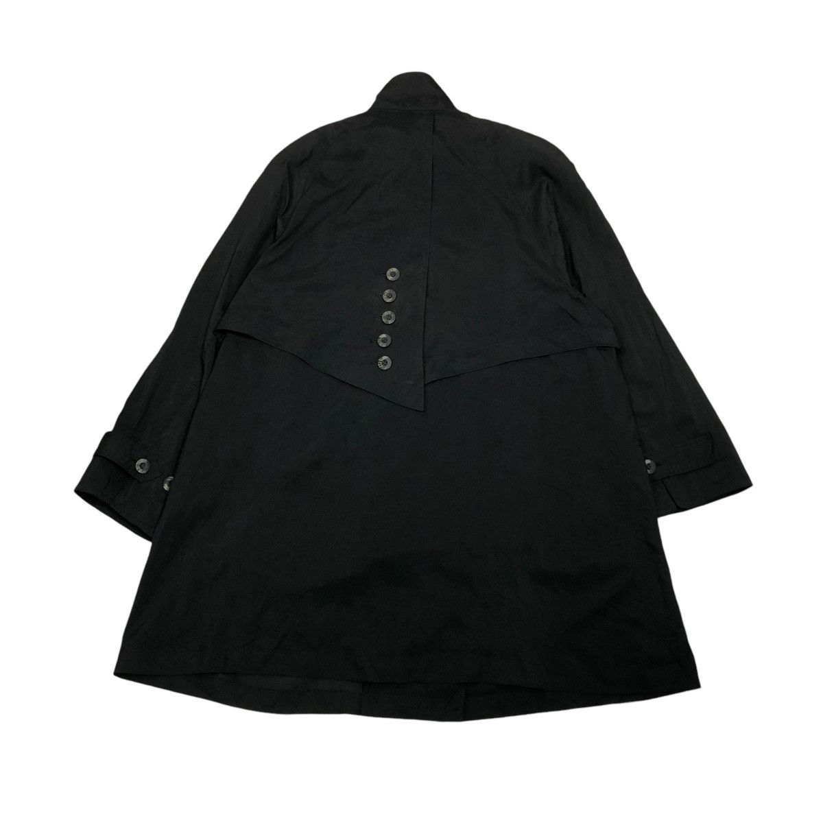 Japanese Brand 🔥VINTAGE LONG JACKET RICH BLACK LEAME ISSEY MIYAKE Size US M / EU 48-50 / 2 - 2 Thumbnail