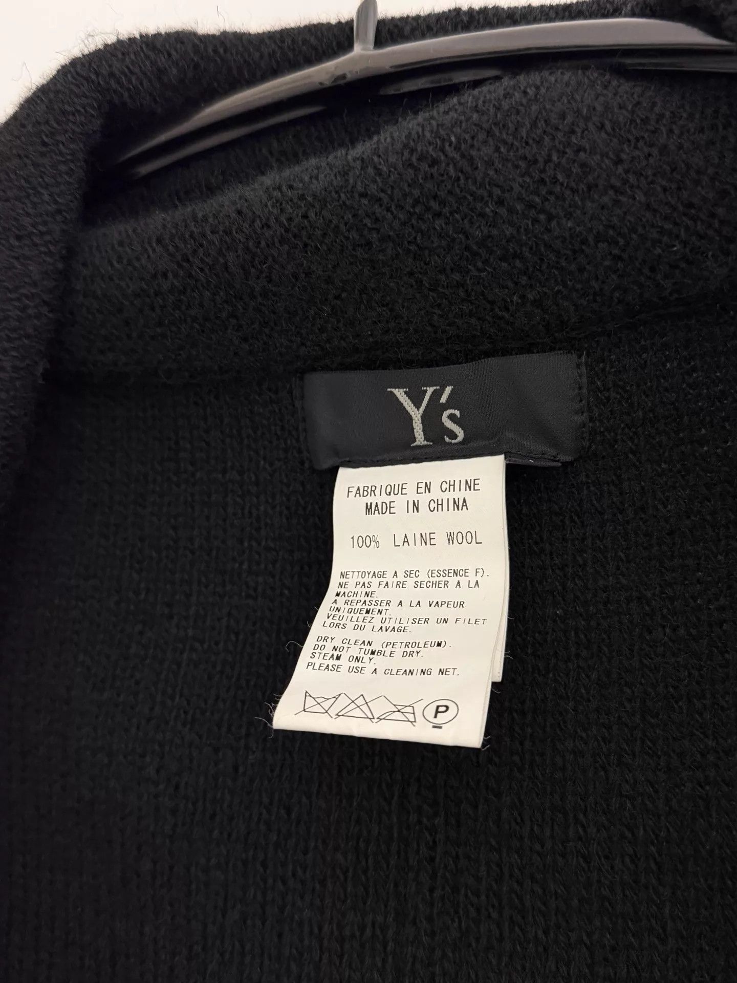 Yohji Yamamoto Yohji Yamamoto Y's 2-Way Pure Wool Knit Top Stacked Sleeves Size ONE SIZE - 9 Thumbnail
