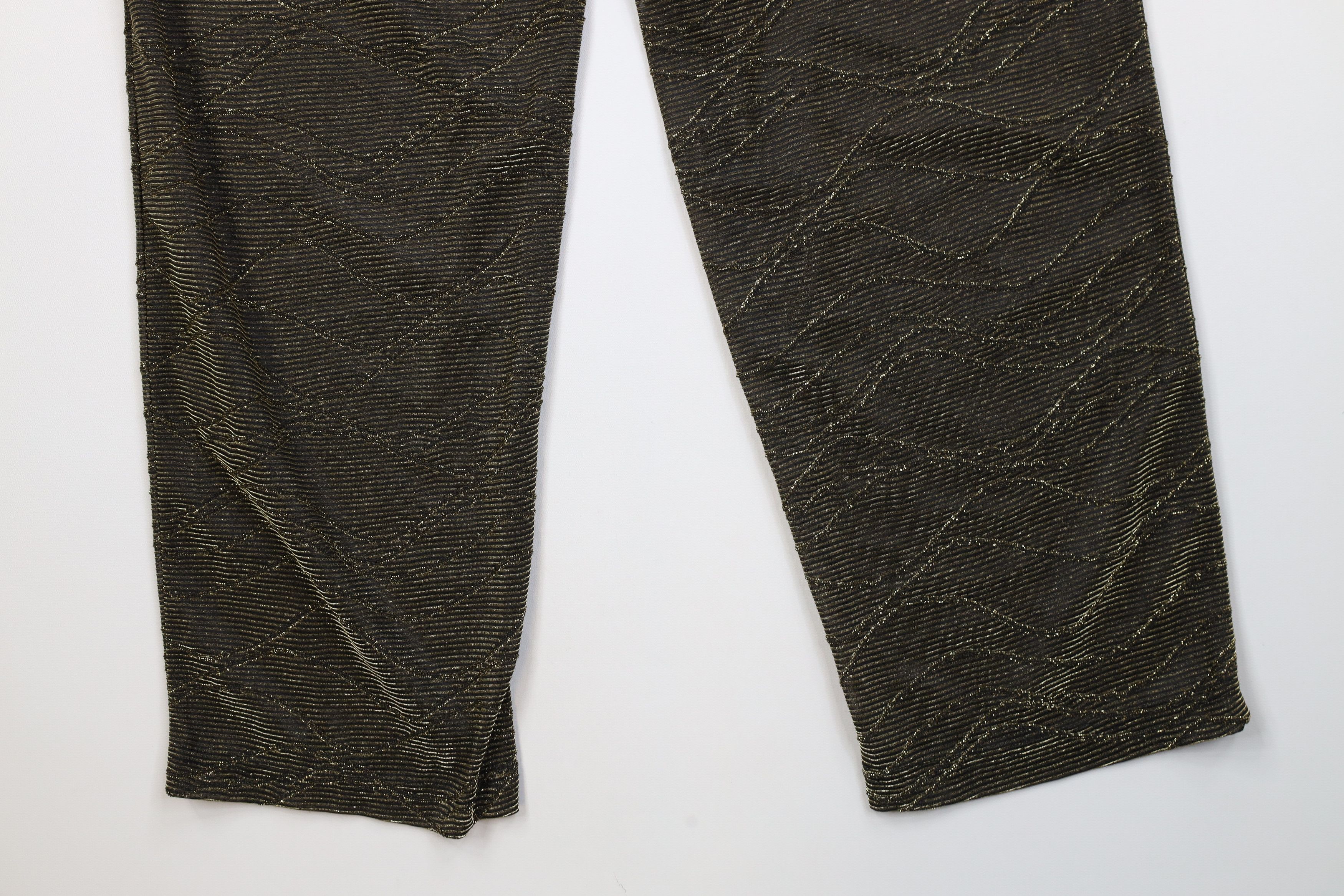 Vintage Deadstock Vintage 90s Sheer Metallic Harem Pants USA Gold Size 24" / US 00 / IT 34 - 10 Thumbnail