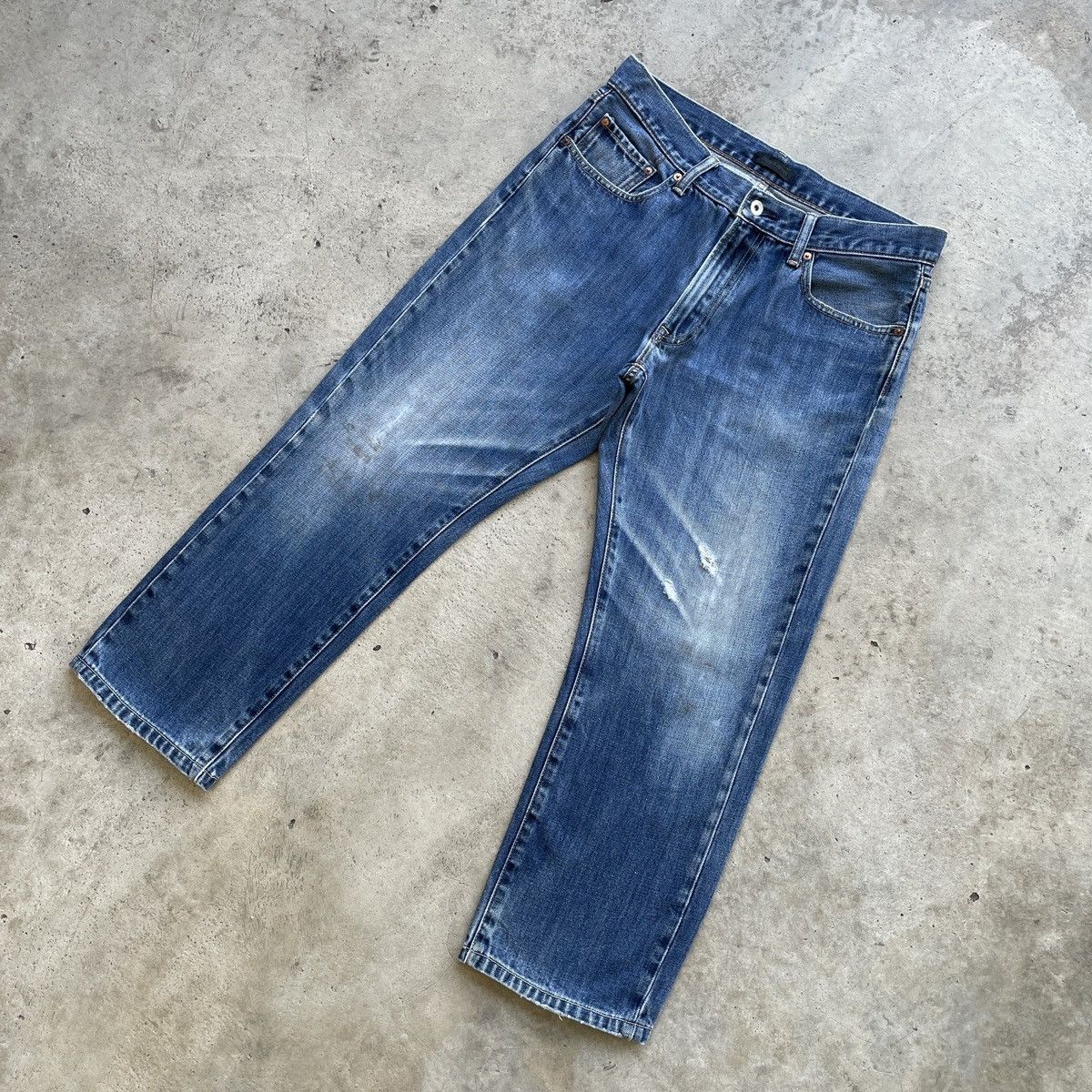 Japanese Brand Blue Faded Vintage Japanese Brand Jeans Denim Pants W33 Size US 33 - 2 Thumbnail