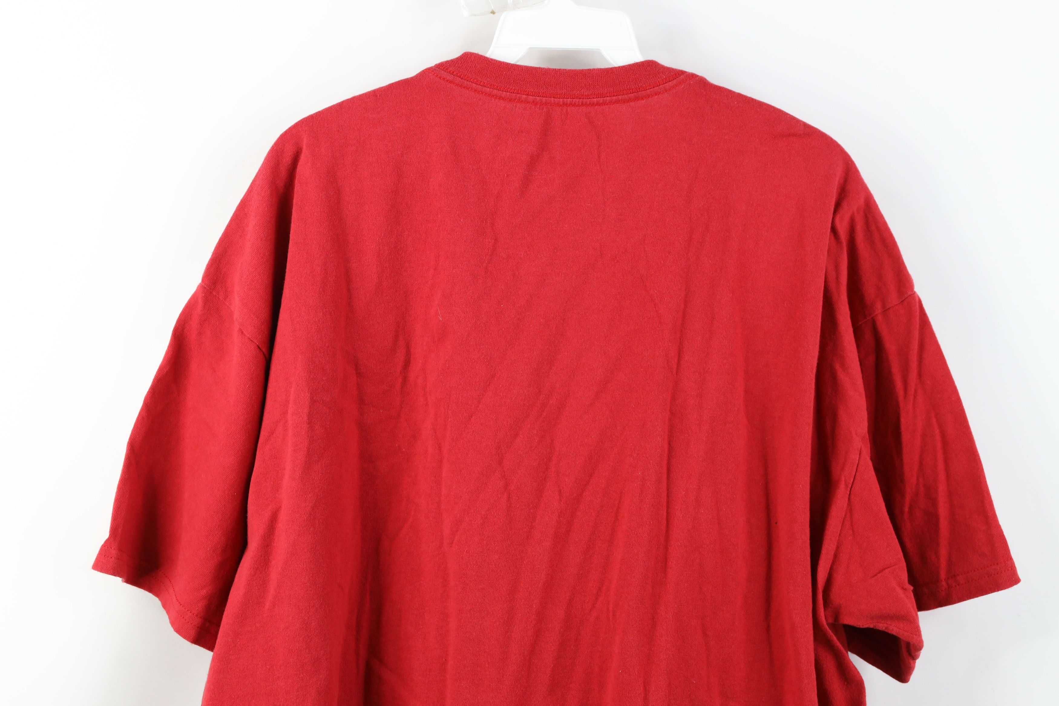 Nike Vintage Y2K Nike Mini Swoosh Short Sleeve T-Shirt Red Cotton Size US XL / EU 56 / 4 - 11 Thumbnail
