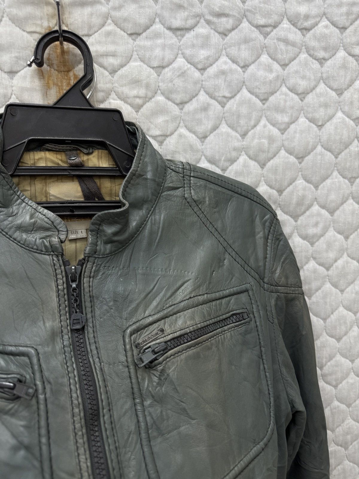 Diesel Black Gold 🔥🔥🔥ARCHIVE DIESEL BIKER JACKET Size US M / EU 48-50 / 2 - 15 Thumbnail