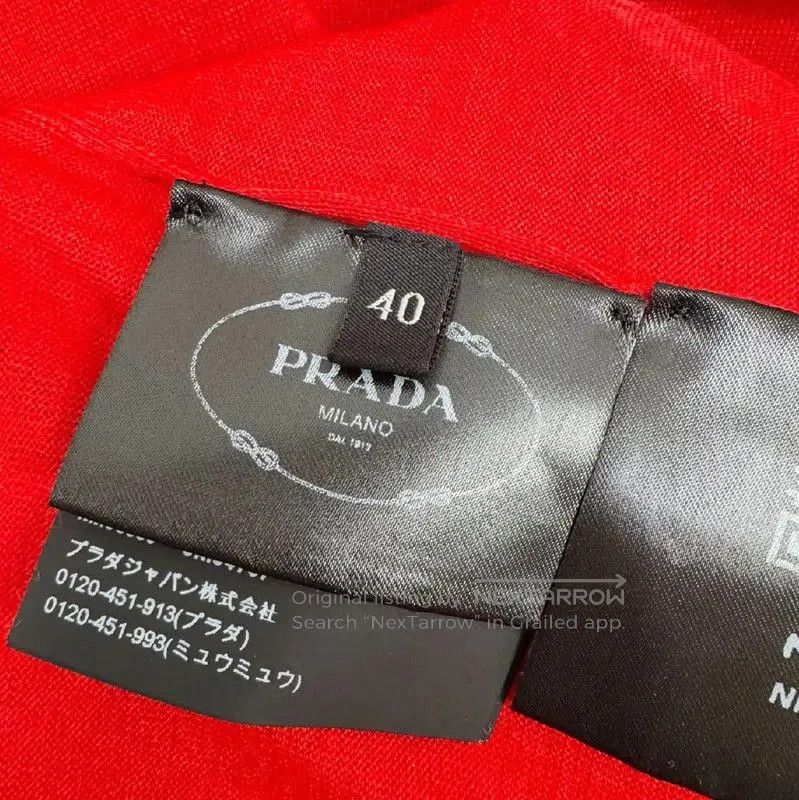 Prada Prada Summer Red Women's Short Sleeve T-Shirt. Size S / US 4 / IT 40 - 7 Thumbnail