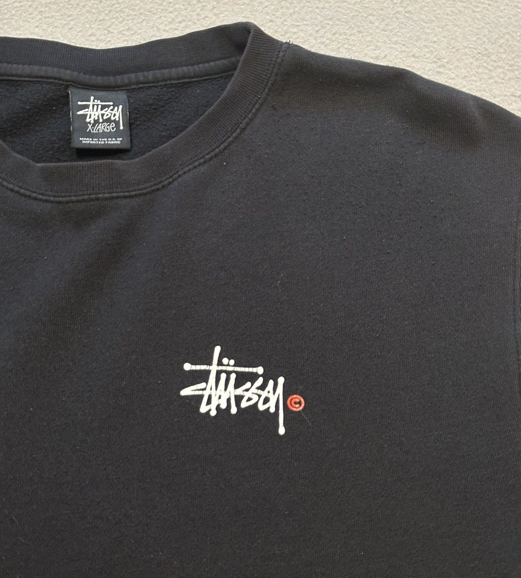 Stussy Stussy Basic Crew sweatshirt size XL Size US XL / EU 56 / 4 - 6 Thumbnail