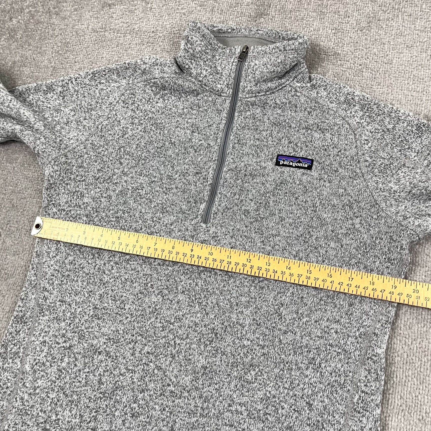 Patagonia Patagonia Sweater Women Large Gray Fleece 1/4 Zip Pullover Preppy Size L / US 10 / IT 46 - 6 Thumbnail