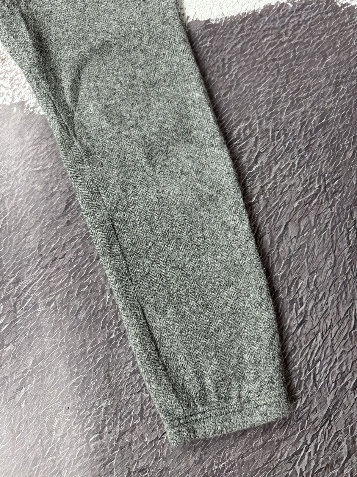 Japanese Brand × Vintage Herringbone grey Japan clothing sweat track pants Size US 32 / EU 48 - 5 Thumbnail