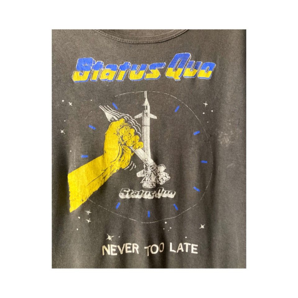 Vintage 1982 StatusQuo “Never Too Late” British Tour Size US S / EU 44-46 / 1 - 5 Thumbnail
