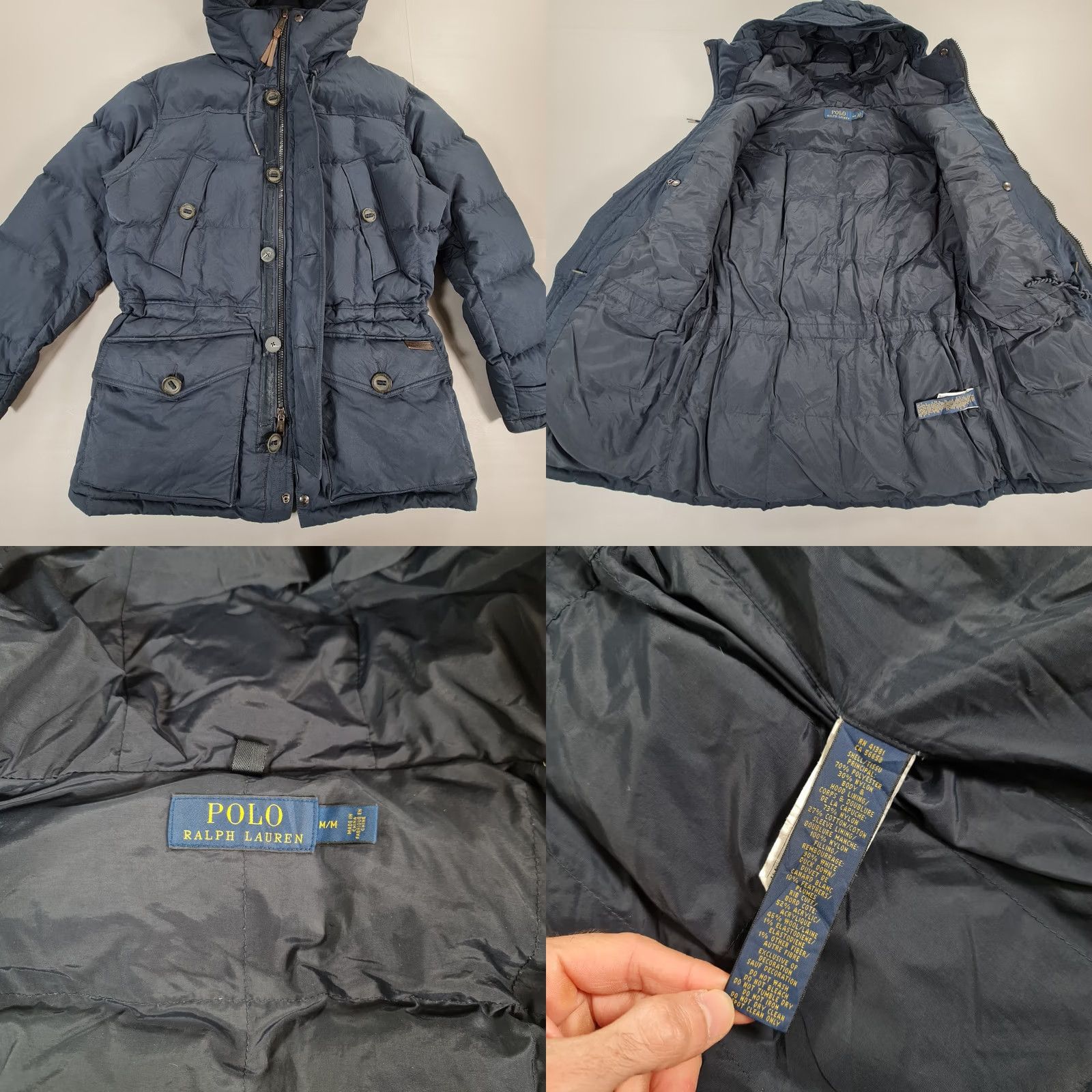 Polo Ralph Lauren Polo Ralph Lauren Mens Parka Jacket navy Blue Medium Hooded Down Fill Casual Winter Size US M / EU 48-50 / 2 - 8 Thumbnail