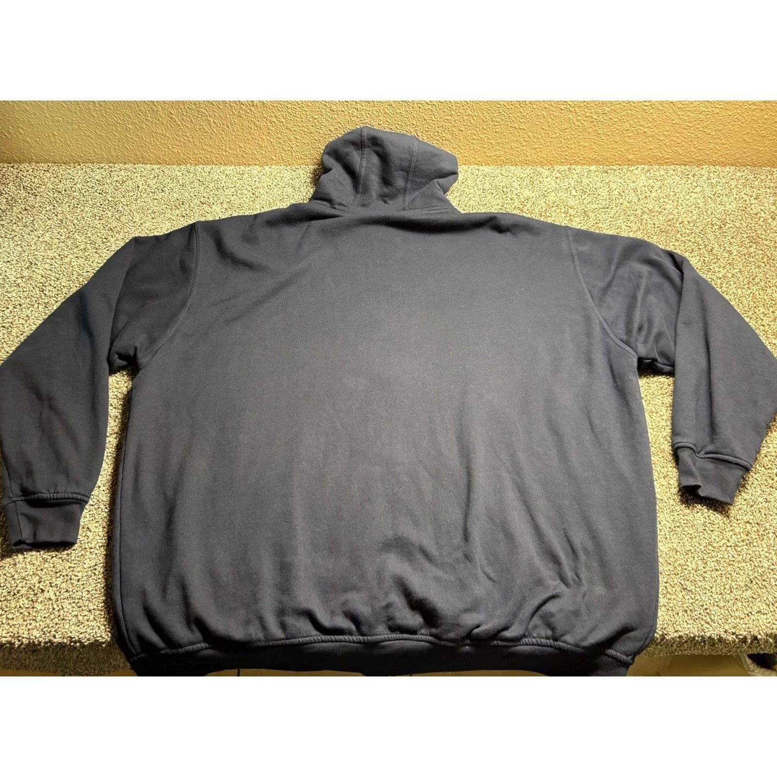 Vintage Berne Hoodie Mens 4XL Tall Heavyweight Full Zip Thermal Lined Work Blue Size US XXL / EU 58 / 5 - 4 Thumbnail