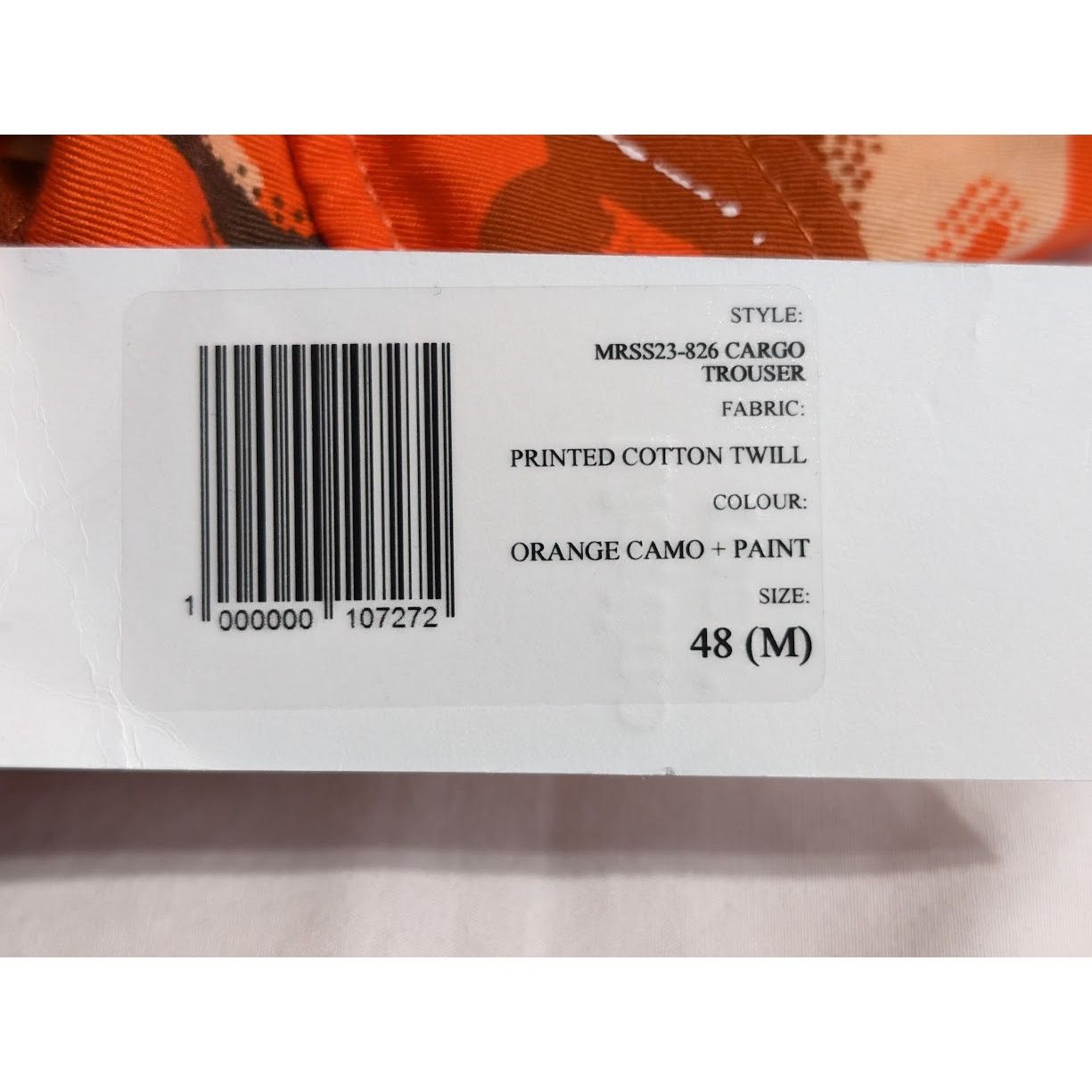 Martine Rose o1rshd1 Printed Cotton Twill Cargo Trousers in Orange Size US 32 / EU 48 - 24 Thumbnail