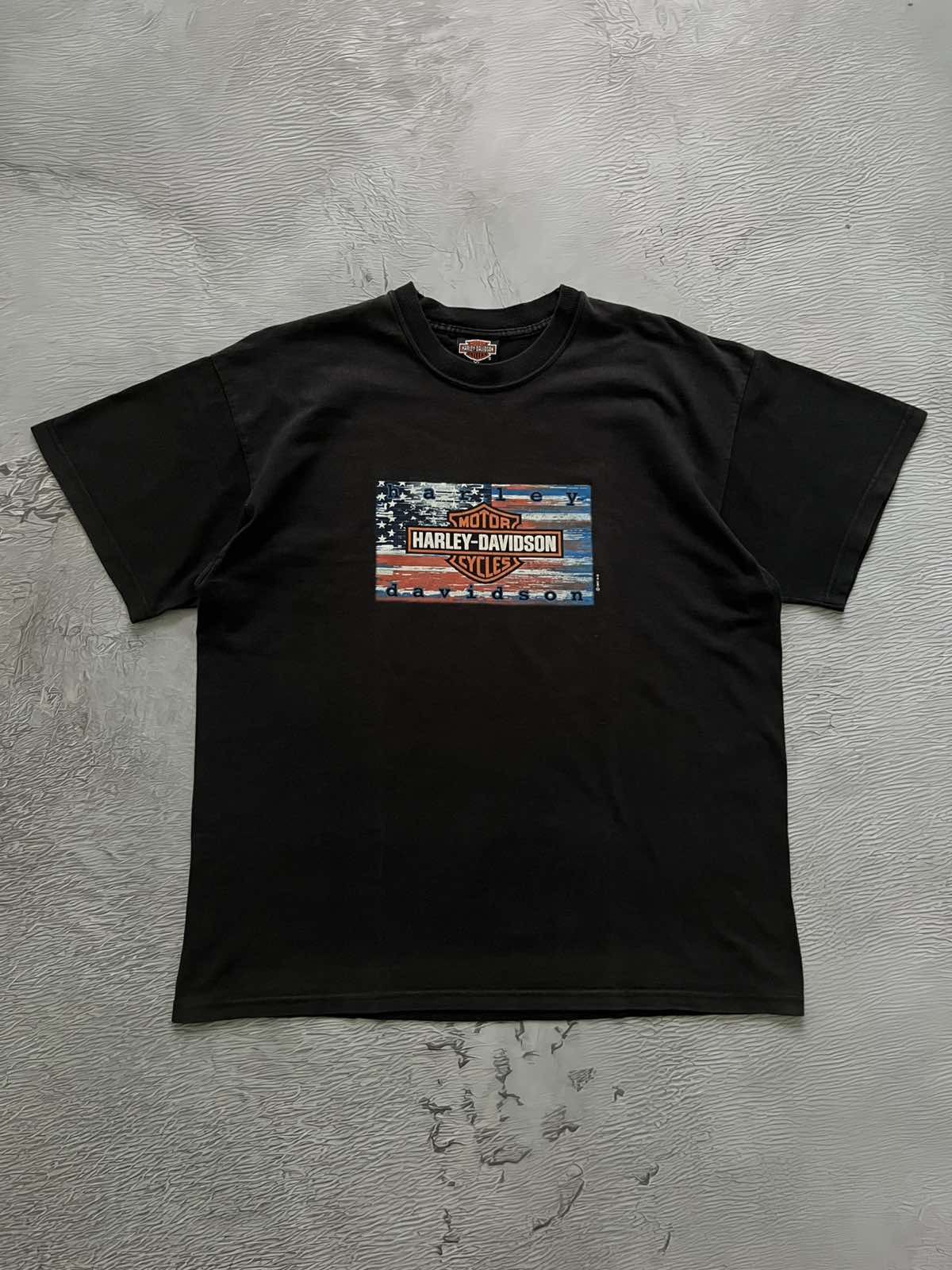 Harley Davidson Harley Davidson USA Motorcycle 1997 Tee Made in U.K Merch Size US XL / EU 56 / 4 - 1 Thumbnail