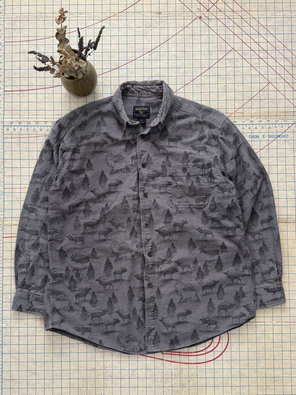 Other × Woolrich Woolen Mills Vintage Woolrich Elk Motif Button Up Shirt Mens Size Large Size US L / EU 52-54 / 3 - 1 Thumbnail