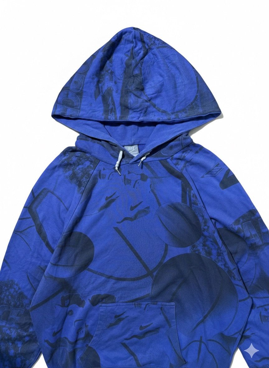 Nike VTG 2012 Nike "Air Force" (AOP) Hoodie Purple/Black Size M Size US M / EU 48-50 / 2 - 3 Thumbnail