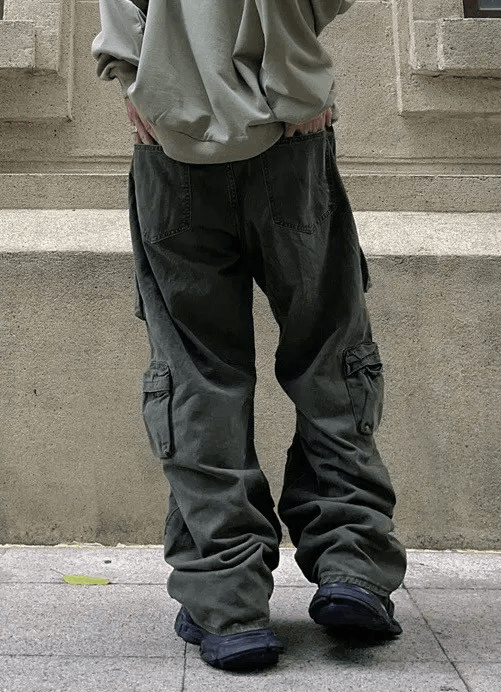 Japanese Brand × Vintage Utility grunge multi pocket cargo pants Size US 32 / EU 48 - 4 Thumbnail