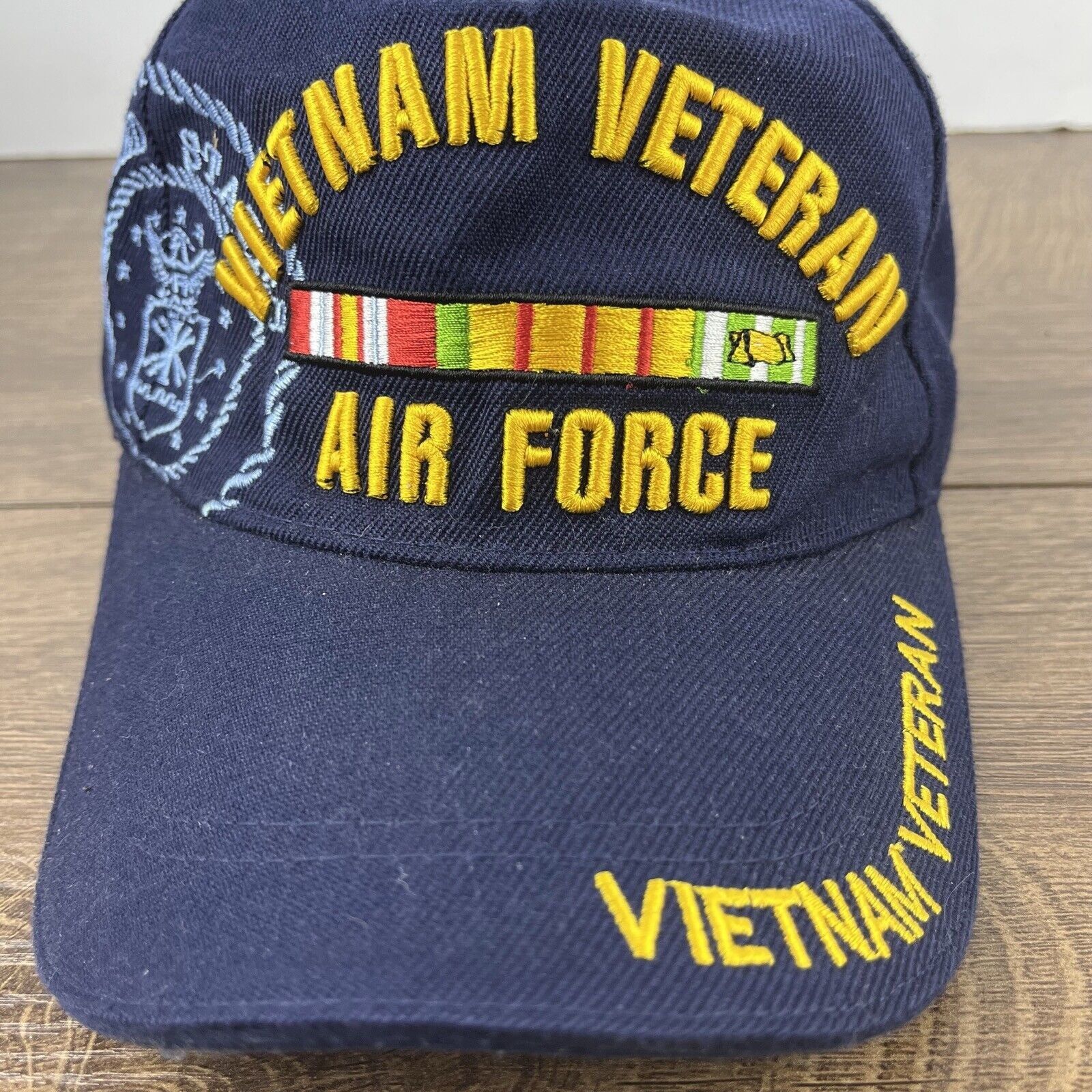 Other Vietnam Veteran Hat Air Force Hat Blue Hat Adjustable Blue A Size ONE SIZE - 8 Thumbnail