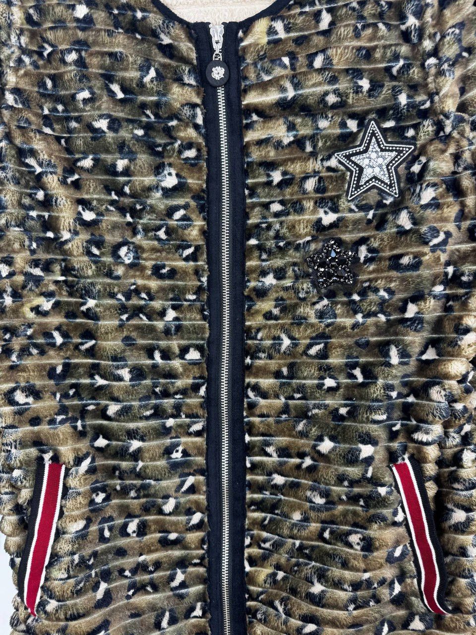 Sportalm Kitzbuhel Sportalm Kitzbuhel Womens Faux Fur Jacket Leopard Alpine36 Size M / US 6-8 / IT 42-44 - 2 Thumbnail