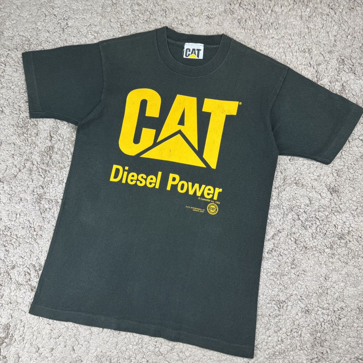 Caterpillar Vintage 90’s Faded Caterpillar "Diesel Power" T-shirt Size US M / EU 48-50 / 2 - 4 Thumbnail
