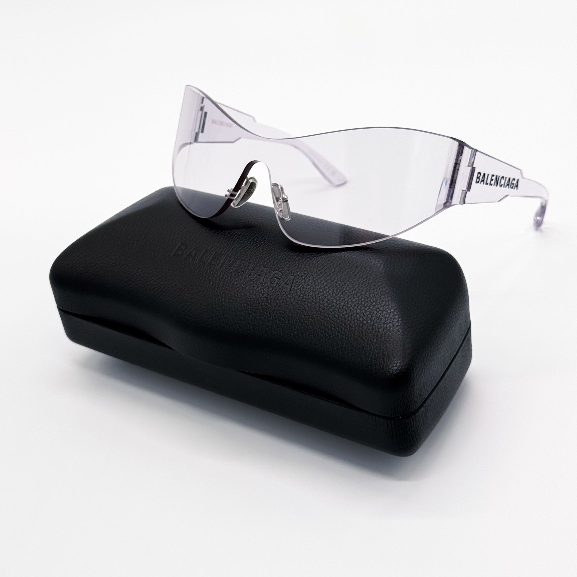 Balenciaga NEW BALENCIAGA BB0257S 002 SUNGLASSES CLEAR SHIELD UNISEX Size ONE SIZE - 2 Thumbnail