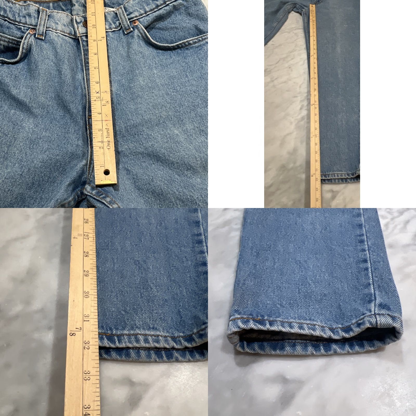 Levi's VINTAGE Levi’s 550 Jeans Men W30 L32 Orange Tab Cotton Made Chile Even Fade 1990s Grunge Mens Size US 30 / EU 46 - 9 Thumbnail