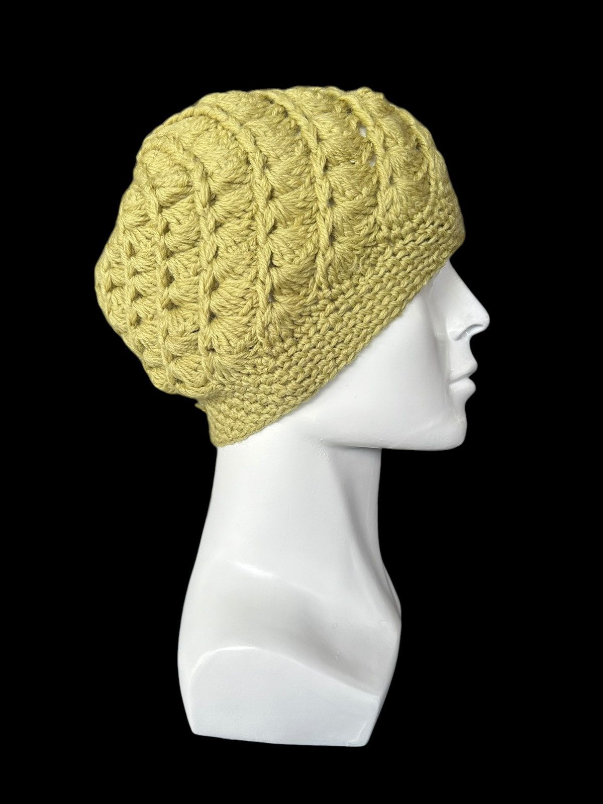 Japanese Brand × Kapital × Vintage Crochet Knitted Handmade Beanie Hats ☠️☠️ Size ONE SIZE - 2 Thumbnail