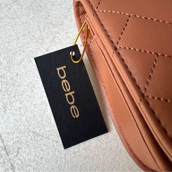 Bebe NWT BEBE SOPHIA CROSSBODY BAG SMALL DARK BLUSH Size ONE SIZE - 4 Thumbnail