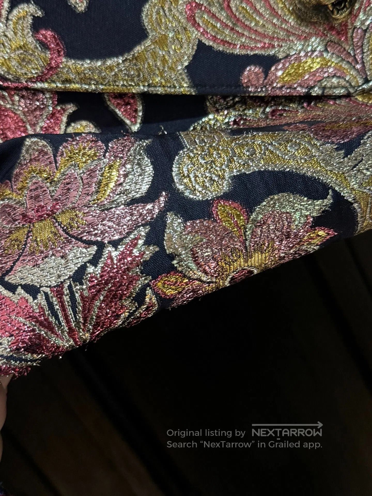 Gucci Gucci Embroidered Satin Backpack with Drawstring. Size ONE SIZE - 3 Thumbnail