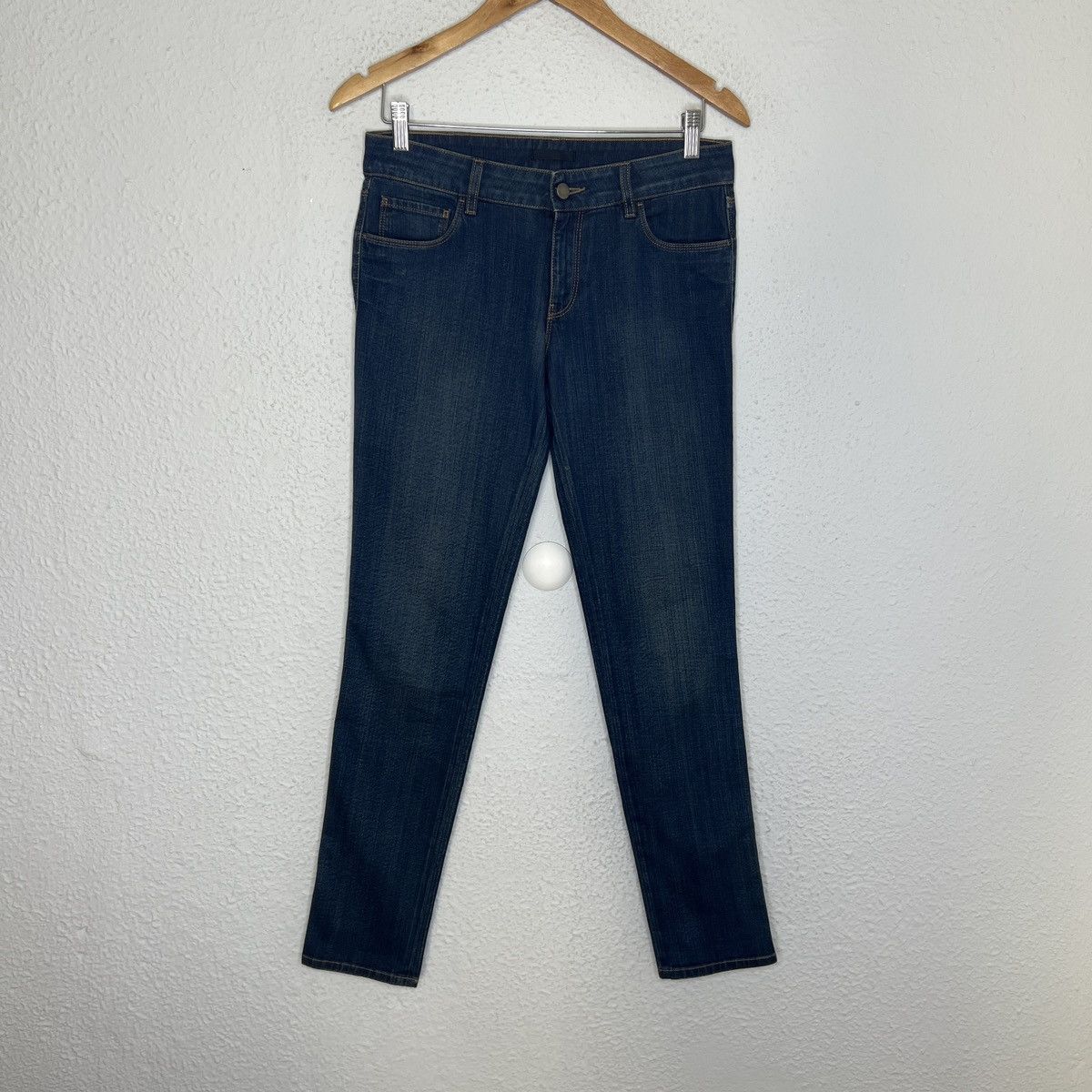 Prada Milano Skinny Slim Fit Streches Blue Denim Jeans