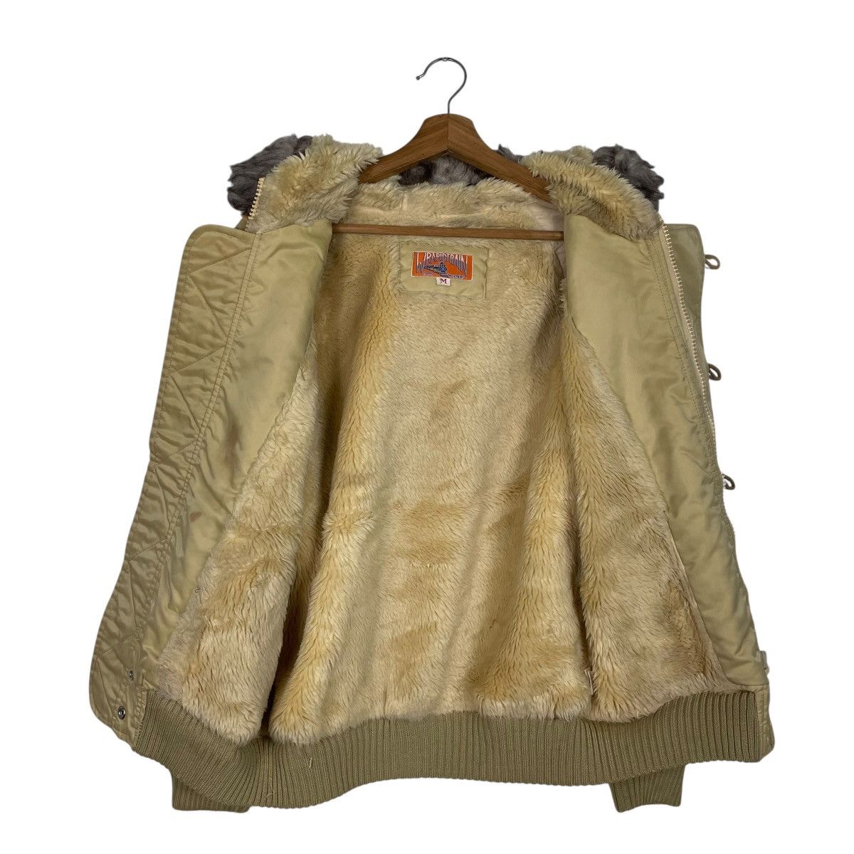 Wrangler Vintage 80s Wrangler Rapid Train N2B Sherpa Lined Jacket Size US M / EU 48-50 / 2 - 12 Thumbnail