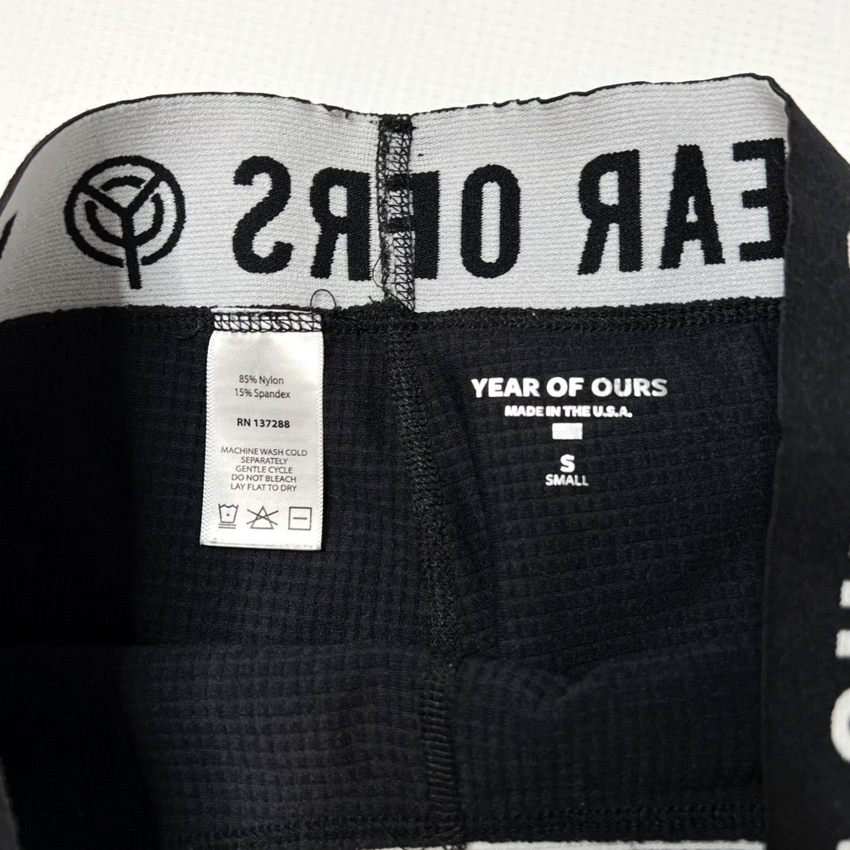 Vintage Year Of Ours Thermal Leggings S Black Pull On 137288 Size 28" / US 6 / IT 42 - 4 Thumbnail